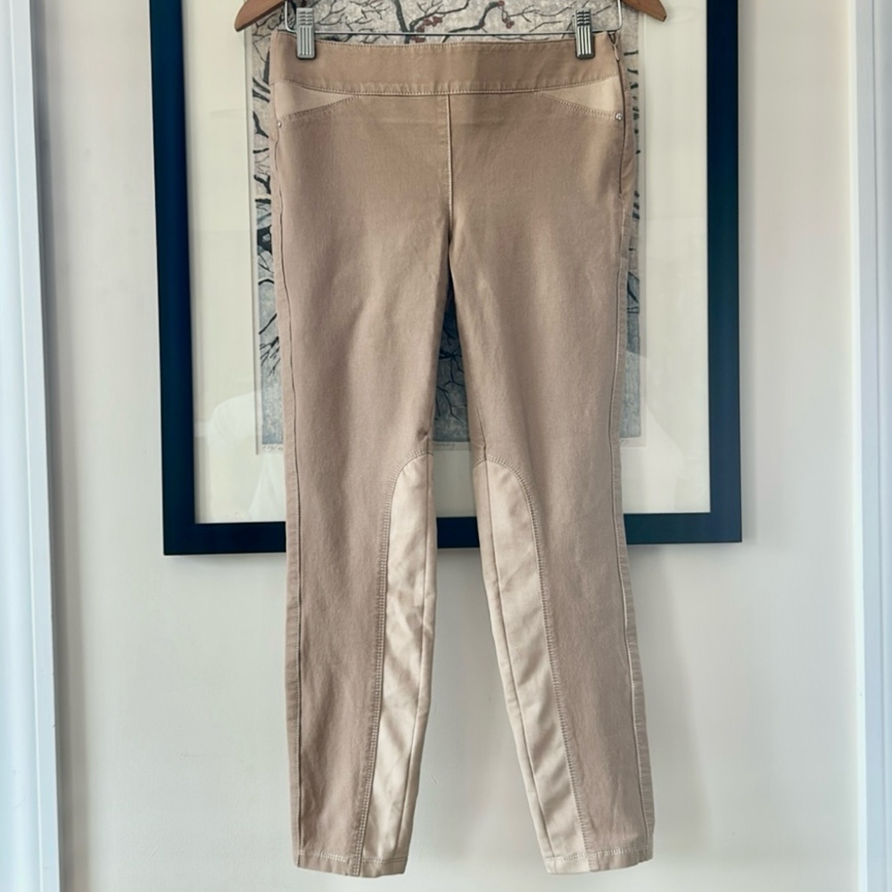 WHBM “Riding Pants” with Faux Suede Inserts